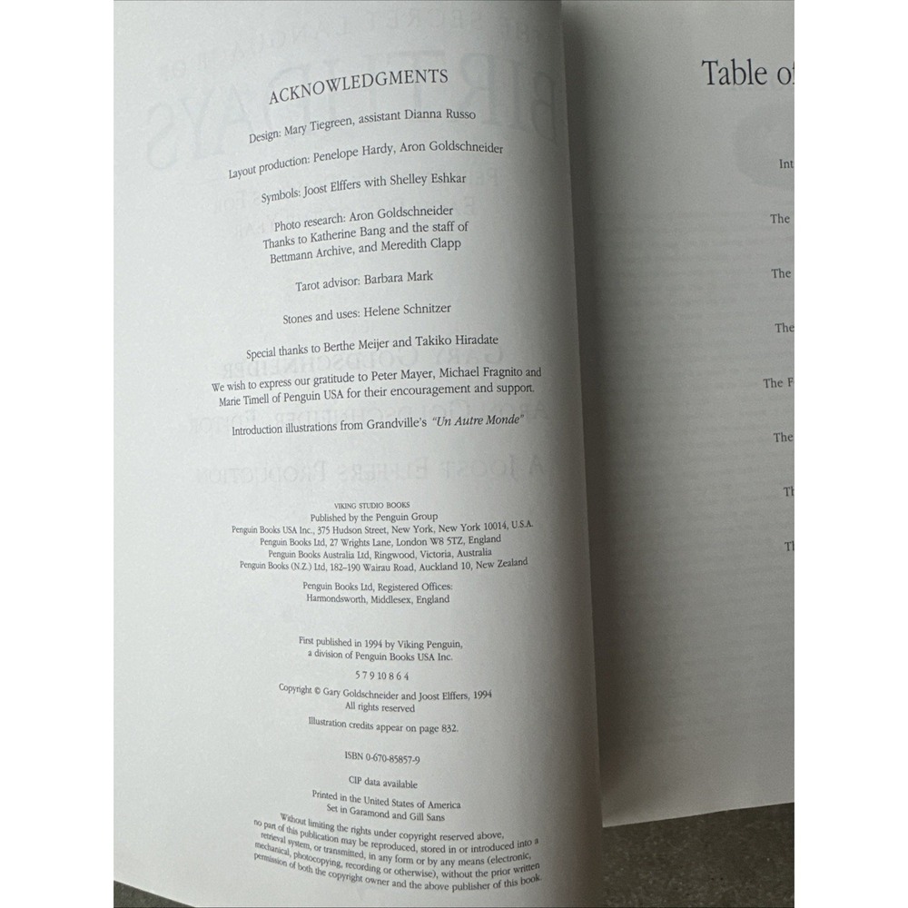 The Secret Language of Birthdays by G. Goldschneider & J. Elffers (1994 HCDJ) - Picture 2 of 6